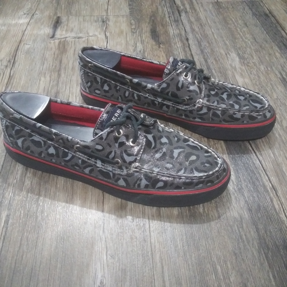 Sperry Top Sider Women Boat Shoes Size 9.5 Black